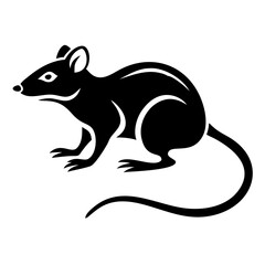 Rodent rat silhouette