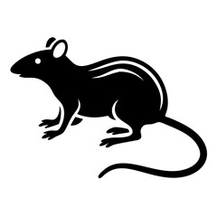Rodent rat silhouette