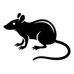 Rodent rat silhouette