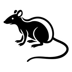 Rodent rat silhouette