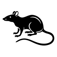 Rodent rat silhouette