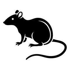 Rodent rat silhouette