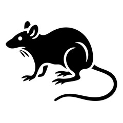 Rodent rat silhouette