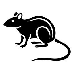 Rodent rat silhouette