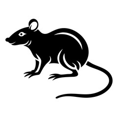 Rodent rat silhouette
