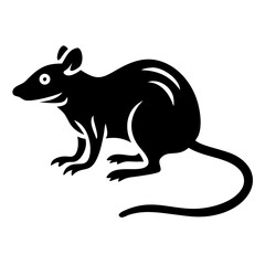 Rodent rat silhouette
