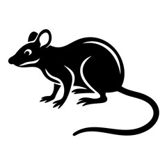 Rodent rat silhouette
