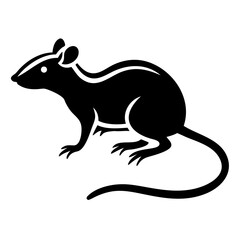 Rodent rat silhouette