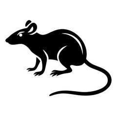 Rodent rat silhouette