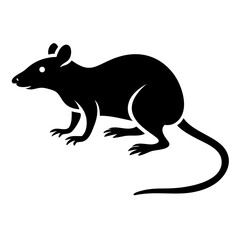 Rodent rat silhouette