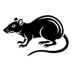 Rodent rat silhouette