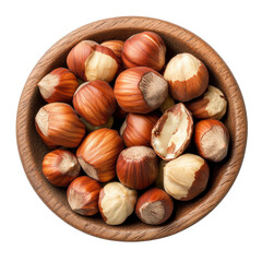 Obraz premium Harvesting hazelnuts farm food photography rustic close-up natural delight on a transparent background