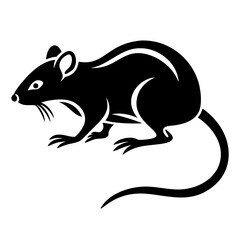 Rodent rat silhouette