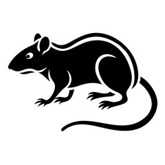 Rodent rat silhouette