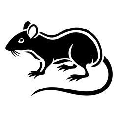 Rodent rat silhouette