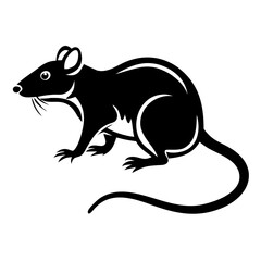 Rodent rat silhouette
