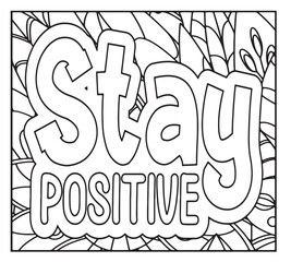 Motivational Quotes Coloring Pages