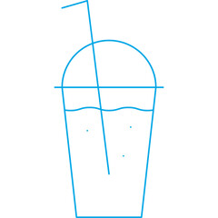 Juice Cup icon single vector illustration