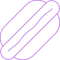 HotDog icon single vector illustration
