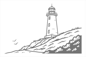 White Grungy Hill Texture Background.