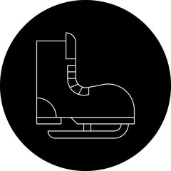 Skate single icon vector illustration