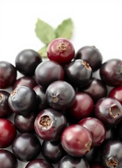 Fototapeta premium Vibrant Berries in Close-Up: A Healthy Display