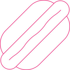 HotDog icon single vector illustration