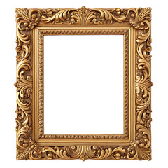  Ornate Silver Picture Frame with Detailed Intricate Design for Elegant Home Decor  isolated on white background .