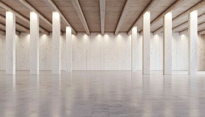 Naklejka premium Modern warehouse interior
