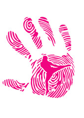 kickboxing empreinte digitale main logo club