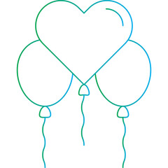 Balloons icon vector illustration
