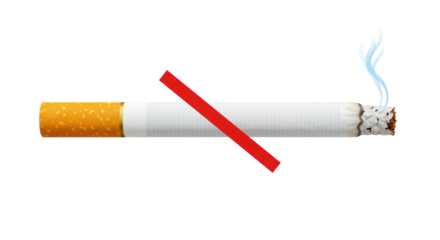 Isolated No Smoking Sign
