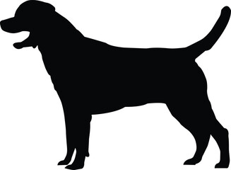 Dog silhouette vector illustratio