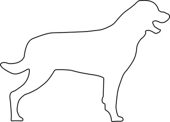 A drawing of a dog that is a dog