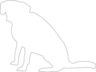 vector illustration of a dog