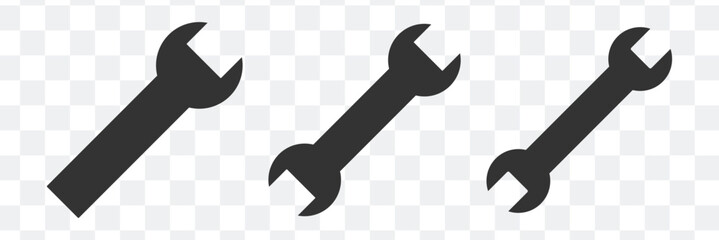 Wrench service tool icon isolated background.