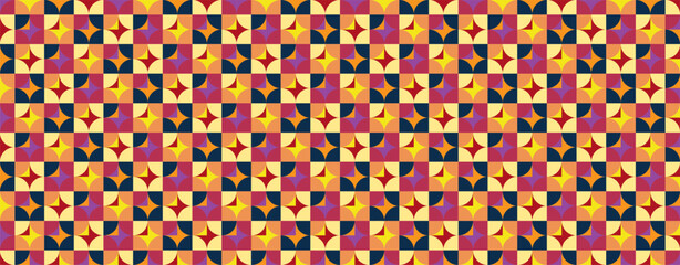 wide graphic design pattern for textiles