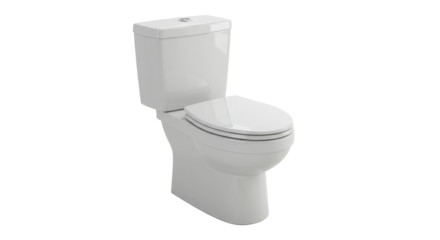 Isolated White Toilet