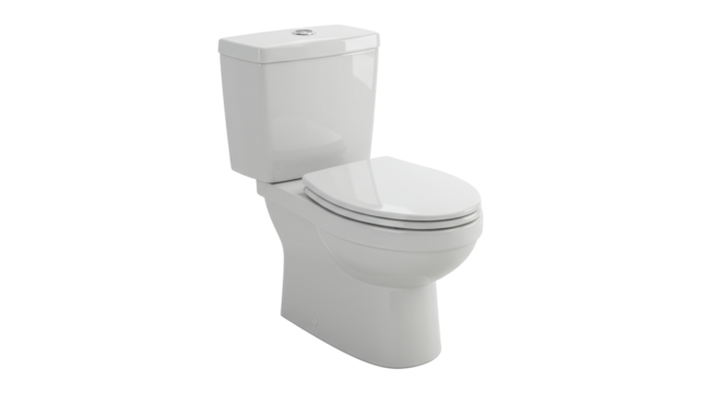 Isolated White Toilet