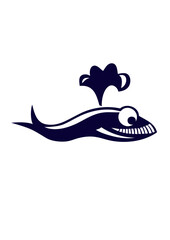 baleine animaux rigolo face cartoon