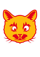 chat animaux rigolo face cartoon