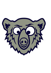 ours animaux rigolo face cartoon