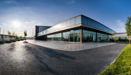 Obraz premium the commercial property boasting panoramic windows has been developed to a high standard and is available for rent