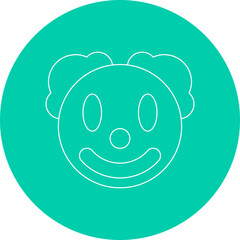 Clown Face icon vector illustration