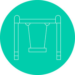 Swings icon single vector illustration