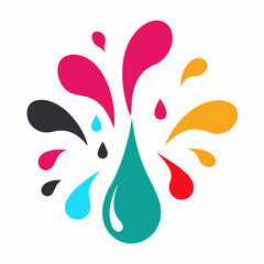 Modern Minimal Ink Flow on White Surface