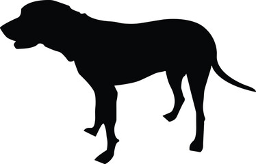 Dog silhouette dog breeds logo monogram vector