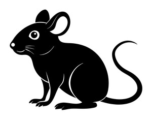 Mouse Silhouette Vector Design, Mouse SVG, Mouse Icon