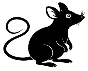 Mouse Silhouette Vector Design, Mouse SVG, Mouse Icon