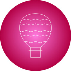 Hot Air Balloon icon single vector illustration
